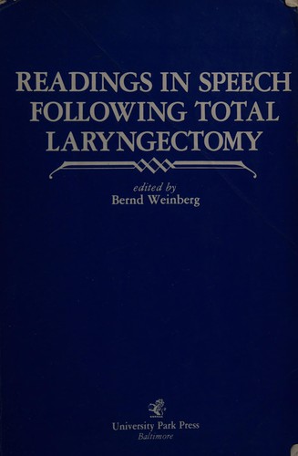 Readings in speech following total laryngectomy