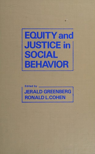 Equity and justice in social behavior