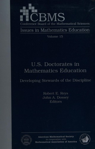 U.S. Doctorates in Mathematics Education