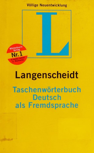Langenscheidt taschenworterbuch Deutsch als Fremdsprach