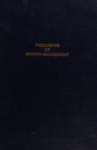 Precursors of modern management