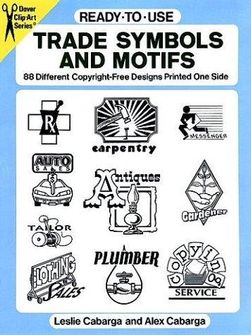 Ready-to-use trade symbols and motifs : 88 different copyright-free designs printed on one side