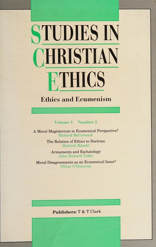 Studies in Christian Ethics