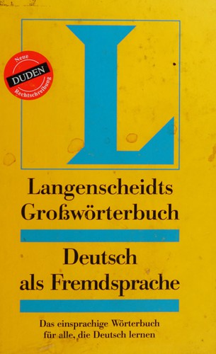Langenscheidts Grosswörterbuch Deutsch als Fremdsprache
