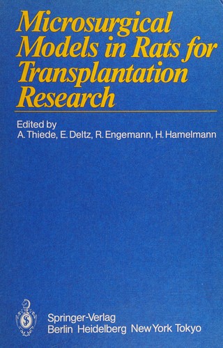 Microsurgical models in rats for transplantation research