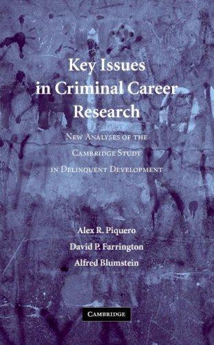 Key issues in criminal career research