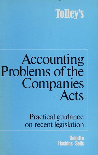 Tolley's Accounting Problems of the Companies Acts