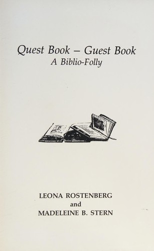 Quest book, guest book