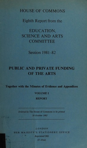 Eighth report from the Education, Science and Arts Committee, session 1981-82