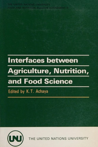 Interfaces between agriculture, nutrition, and food science