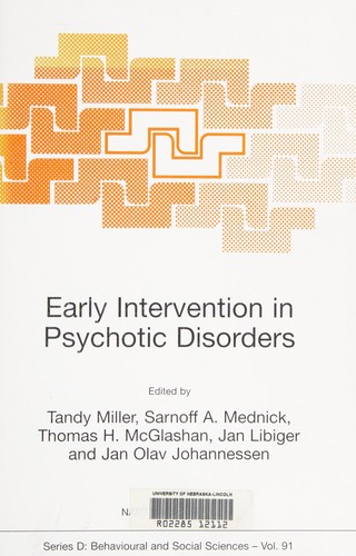 Early Intervention in Psychotic Disorders
