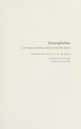 Homophobias