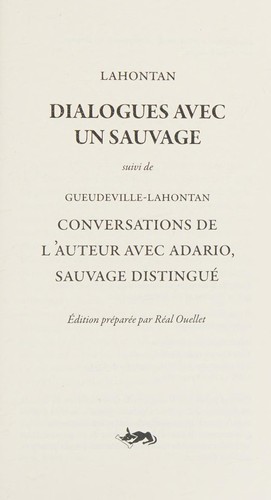 Dialogues avec un sauvage