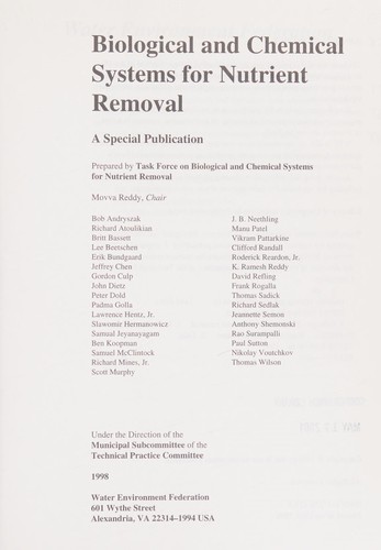 Biological and Chemical Systems for Nutrient Removal