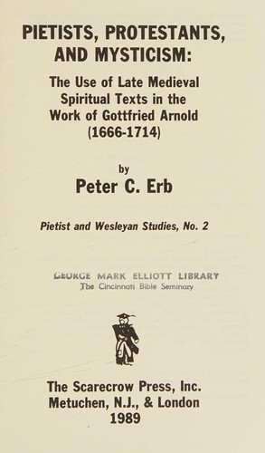 Pietists, Protestants, and Mysticism