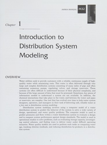 Water Quality in the Distribution System