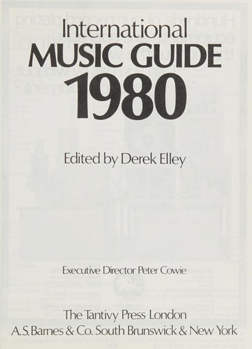 International Music Guide 1980