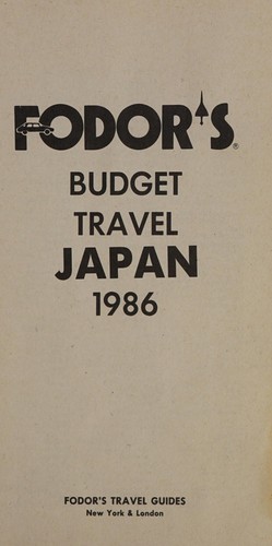 Fodor's budget travel Japan 1986