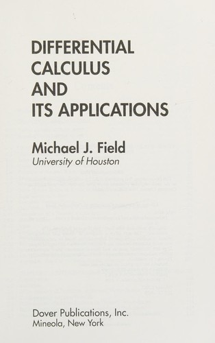 Differential Calculus and Its Applications