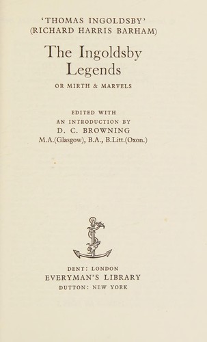 The Ingoldsby legends