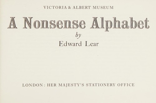 A nonsense alphabet