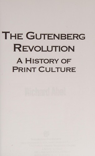 The Gutenberg revolution