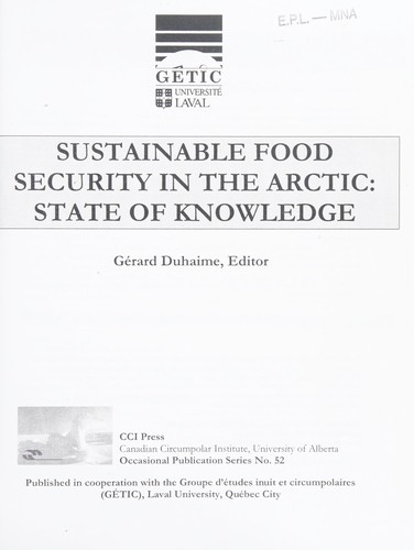 Sustainable Food Security in the Arctic