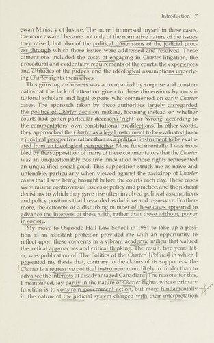 The Politics of the Charter