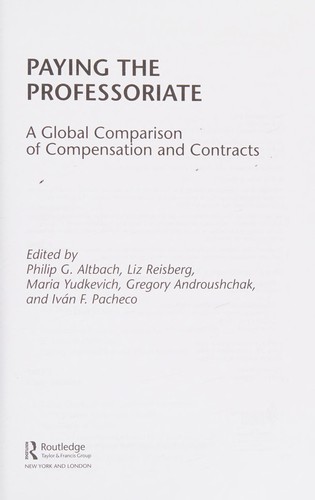 Paying the professoriate