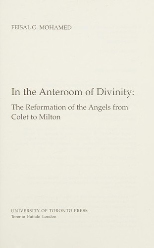 In the Anteroom of Divinity