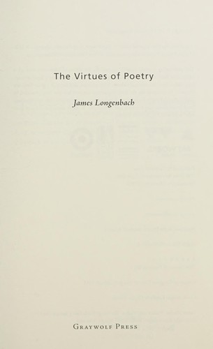 The Virtues of Poetry