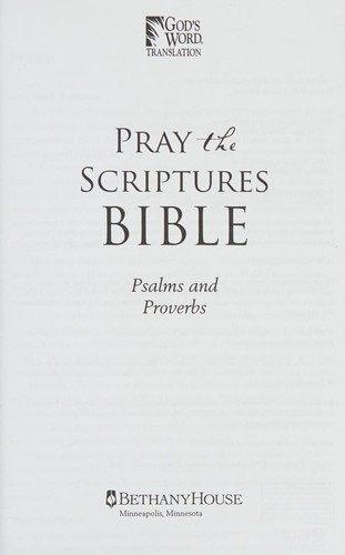 Pray the Scriptures Bible