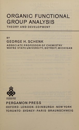 Organic functional group analysis
