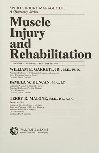 Muscle Injury and Rehabilitation