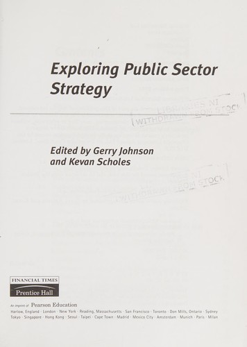 Exploring Public Sector Strategy