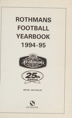 Rothman's Football Yearbook