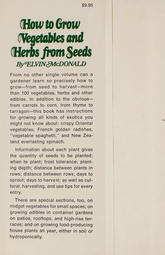 How to grow vegetables and herbs from seeds