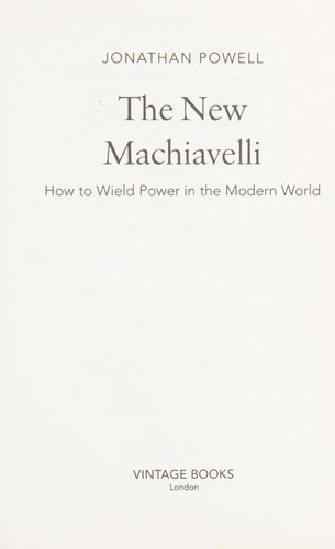 The new Machiavelli