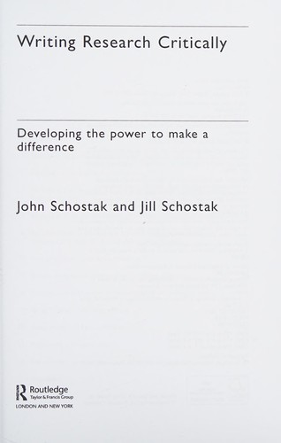 Writing Research Critically