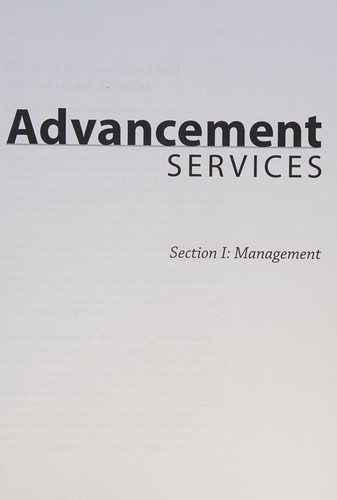 Advancement services