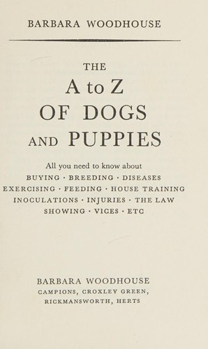 The A to Z of Dogs and Puppies