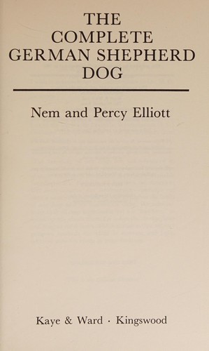 The Complete German Shepherd Dog