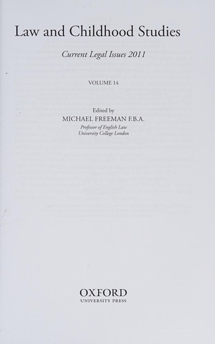 Law and childhood studies