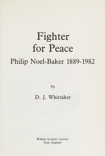 Fighter for peace