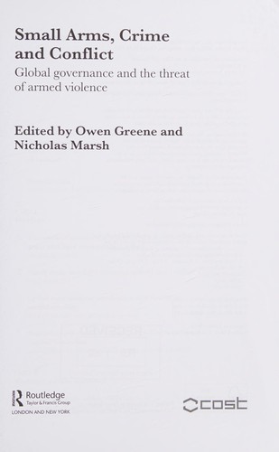 Small arms, crime and conflict