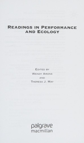 Readings in Performance and Ecology