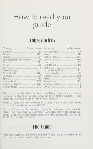 Guide of European Cinema