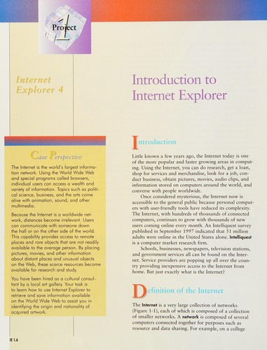 Microsoft Internet Explorer 4 - An Introduction