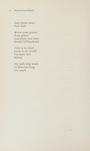 Poems from prison
