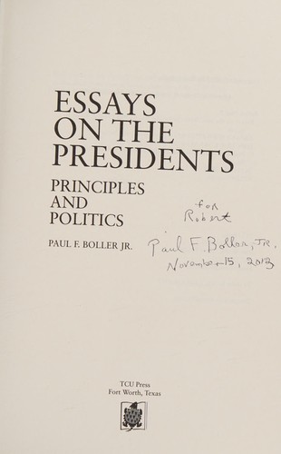 Essays on the Presidents